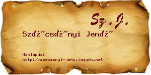 Szécsényi Jenő névjegykártya